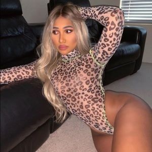 Cheetah print bodysuit